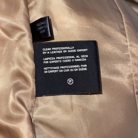 Women’s tan size 12 wool winter coat - Picture 4 of 5